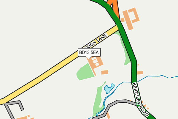 BD13 5EA map - OS OpenMap – Local (Ordnance Survey) BD13 5EA map - OS OpenMap – Local (Ordnance Survey)