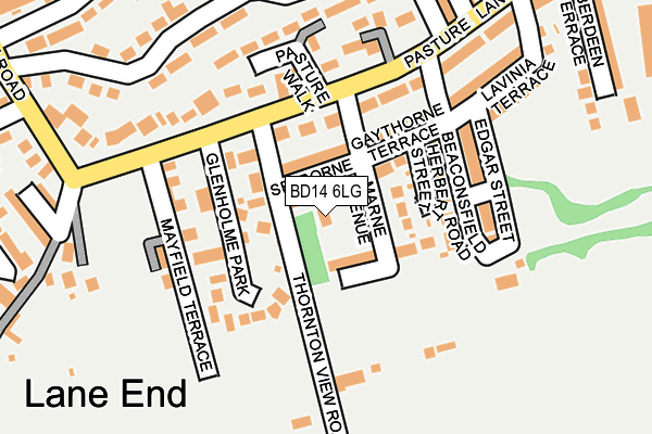 BD14 6LG map - OS OpenMap – Local (Ordnance Survey) BD14 6LG map - OS OpenMap – Local (Ordnance Survey)
