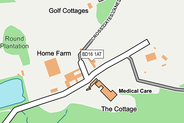 BD16 1AT map - OS OpenMap – Local (Ordnance Survey) BD16 1AT map - OS OpenMap – Local (Ordnance Survey)