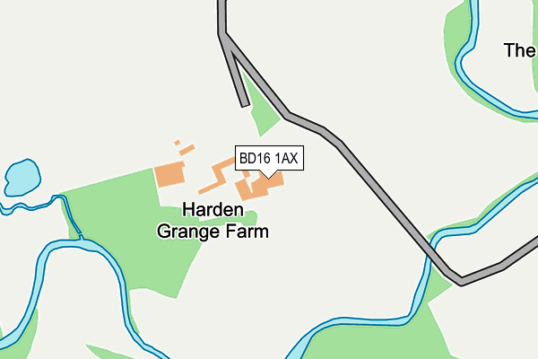BD16 1AX map - OS OpenMap – Local (Ordnance Survey) BD16 1AX map - OS OpenMap – Local (Ordnance Survey)