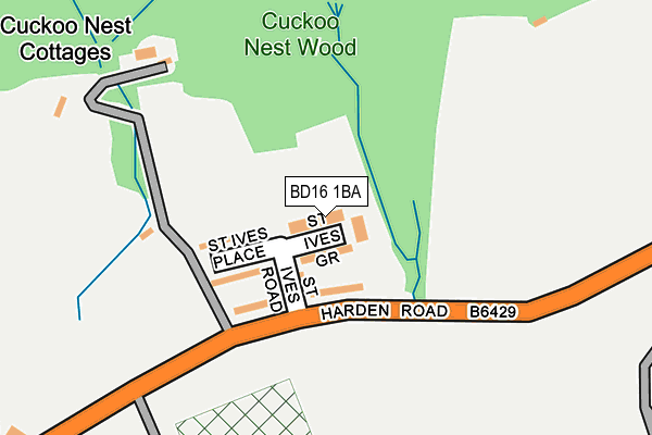 BD16 1BA map - OS OpenMap – Local (Ordnance Survey) BD16 1BA map - OS OpenMap – Local (Ordnance Survey)