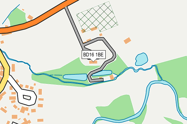 BD16 1BE map - OS OpenMap – Local (Ordnance Survey) BD16 1BE map - OS OpenMap – Local (Ordnance Survey)