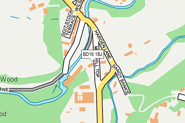 BD16 1BJ map - OS OpenMap – Local (Ordnance Survey) BD16 1BJ map - OS OpenMap – Local (Ordnance Survey)