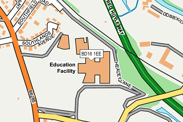 BD16 1EE map - OS OpenMap – Local (Ordnance Survey) BD16 1EE map - OS OpenMap – Local (Ordnance Survey)