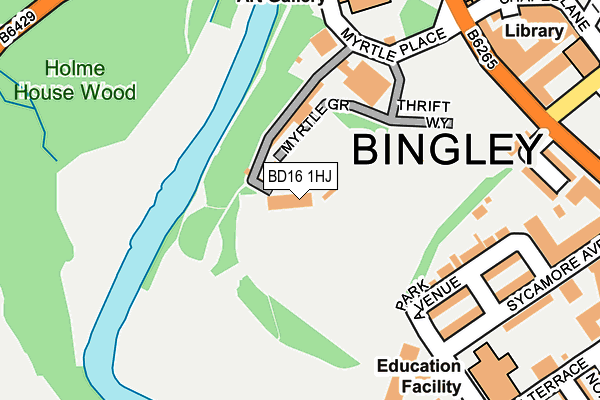 BD16 1HJ map - OS OpenMap – Local (Ordnance Survey) BD16 1HJ map - OS OpenMap – Local (Ordnance Survey)