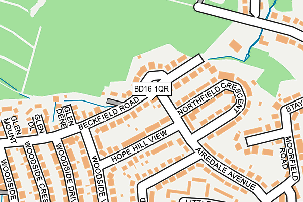 BD16 1QR map - OS OpenMap – Local (Ordnance Survey) BD16 1QR map - OS OpenMap – Local (Ordnance Survey)