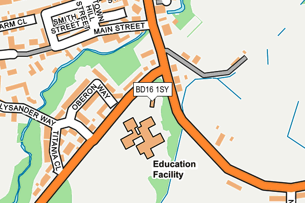 BD16 1SY map - OS OpenMap – Local (Ordnance Survey) BD16 1SY map - OS OpenMap – Local (Ordnance Survey)