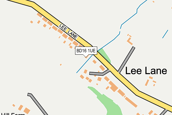 BD16 1UE map - OS OpenMap – Local (Ordnance Survey) BD16 1UE map - OS OpenMap – Local (Ordnance Survey)