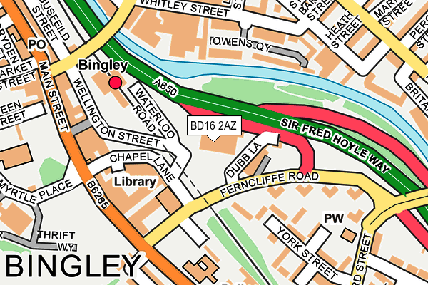 BD16 2AZ map - OS OpenMap – Local (Ordnance Survey) BD16 2AZ map - OS OpenMap – Local (Ordnance Survey)