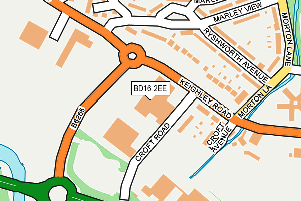 BD16 2EE map - OS OpenMap – Local (Ordnance Survey) BD16 2EE map - OS OpenMap – Local (Ordnance Survey)