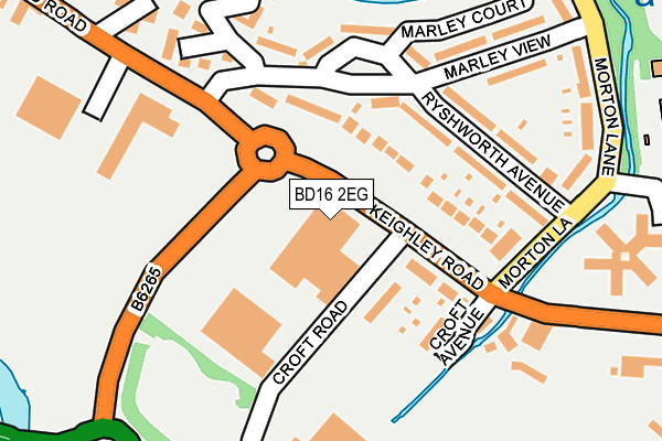 BD16 2EG map - OS OpenMap – Local (Ordnance Survey) BD16 2EG map - OS OpenMap – Local (Ordnance Survey)