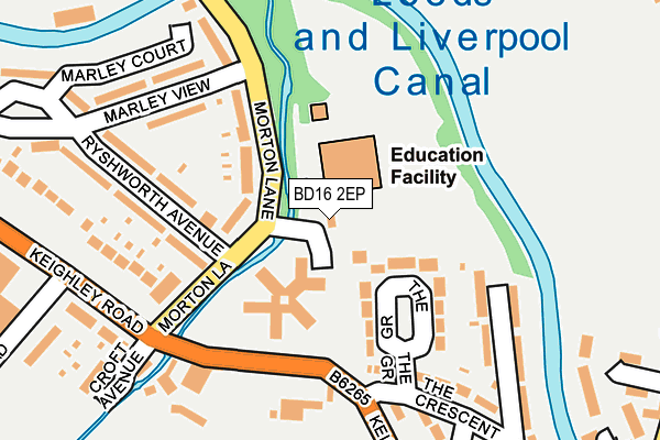 BD16 2EP map - OS OpenMap – Local (Ordnance Survey) BD16 2EP map - OS OpenMap – Local (Ordnance Survey)
