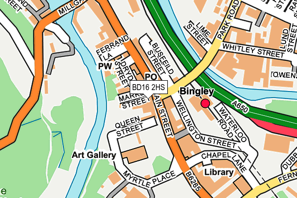 BD16 2HS map - OS OpenMap – Local (Ordnance Survey) BD16 2HS map - OS OpenMap – Local (Ordnance Survey)