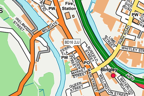 BD16 2JJ map - OS OpenMap – Local (Ordnance Survey) BD16 2JJ map - OS OpenMap – Local (Ordnance Survey)