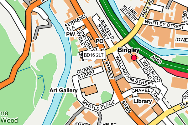 BD16 2LT map - OS OpenMap – Local (Ordnance Survey) BD16 2LT map - OS OpenMap – Local (Ordnance Survey)