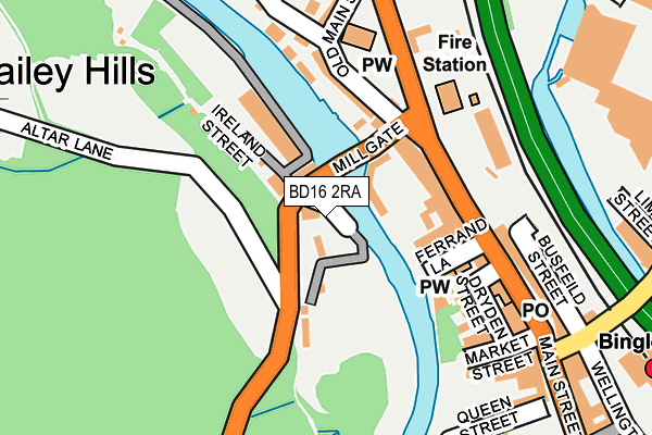 BD16 2RA map - OS OpenMap – Local (Ordnance Survey) BD16 2RA map - OS OpenMap – Local (Ordnance Survey)