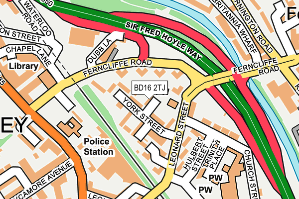 BD16 2TJ map - OS OpenMap – Local (Ordnance Survey) BD16 2TJ map - OS OpenMap – Local (Ordnance Survey)