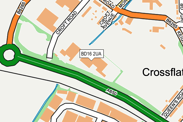 BD16 2UA map - OS OpenMap – Local (Ordnance Survey) BD16 2UA map - OS OpenMap – Local (Ordnance Survey)