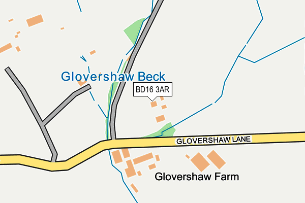 BD16 3AR map - OS OpenMap – Local (Ordnance Survey) BD16 3AR map - OS OpenMap – Local (Ordnance Survey)
