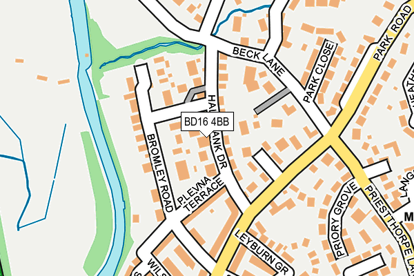 BD16 4BB map - OS OpenMap – Local (Ordnance Survey) BD16 4BB map - OS OpenMap – Local (Ordnance Survey)