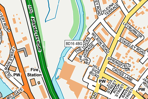 BD16 4BG map - OS OpenMap – Local (Ordnance Survey) BD16 4BG map - OS OpenMap – Local (Ordnance Survey)