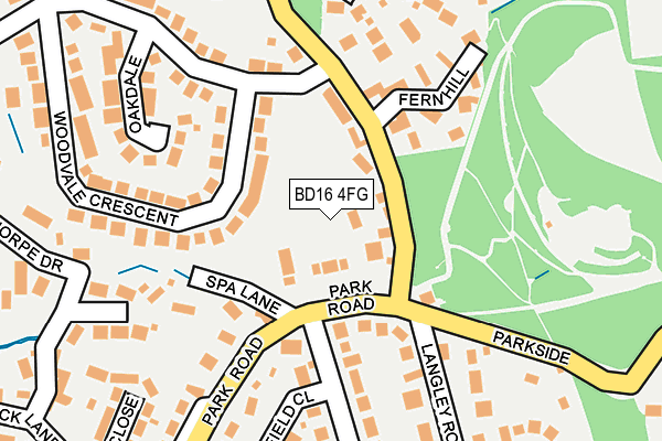 BD16 4FG map - OS OpenMap – Local (Ordnance Survey) BD16 4FG map - OS OpenMap – Local (Ordnance Survey)