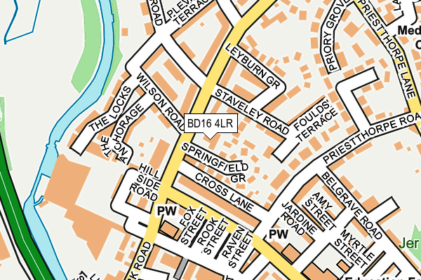 BD16 4LR map - OS OpenMap – Local (Ordnance Survey) BD16 4LR map - OS OpenMap – Local (Ordnance Survey)
