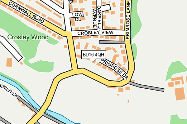 BD16 4QH map - OS OpenMap – Local (Ordnance Survey) BD16 4QH map - OS OpenMap – Local (Ordnance Survey)