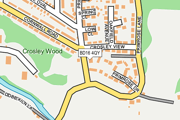 BD16 4QY map - OS OpenMap – Local (Ordnance Survey) BD16 4QY map - OS OpenMap – Local (Ordnance Survey)