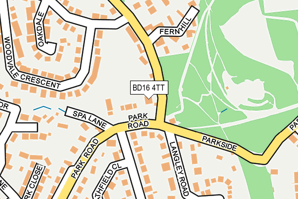 BD16 4TT map - OS OpenMap – Local (Ordnance Survey) BD16 4TT map - OS OpenMap – Local (Ordnance Survey)