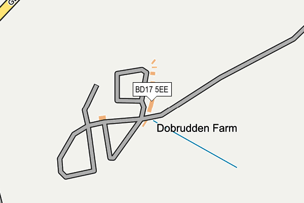 BD17 5EE map - OS OpenMap – Local (Ordnance Survey) BD17 5EE map - OS OpenMap – Local (Ordnance Survey)