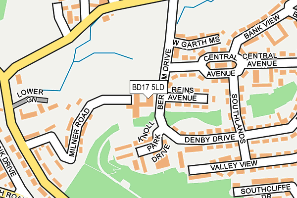 BD17 5LD map - OS OpenMap – Local (Ordnance Survey) BD17 5LD map - OS OpenMap – Local (Ordnance Survey)