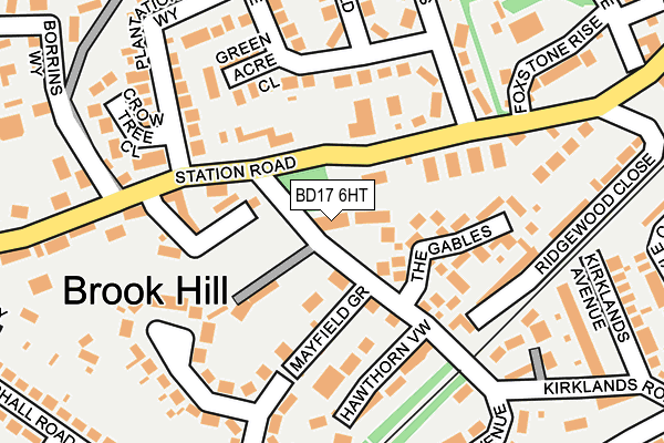 BD17 6HT map - OS OpenMap – Local (Ordnance Survey) BD17 6HT map - OS OpenMap – Local (Ordnance Survey)