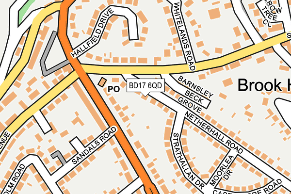 BD17 6QD map - OS OpenMap – Local (Ordnance Survey) BD17 6QD map - OS OpenMap – Local (Ordnance Survey)