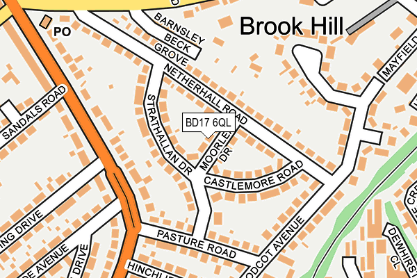 BD17 6QL map - OS OpenMap – Local (Ordnance Survey) BD17 6QL map - OS OpenMap – Local (Ordnance Survey)