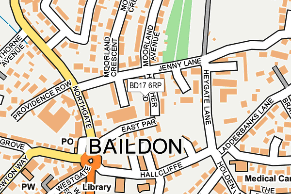 BD17 6RP map - OS OpenMap – Local (Ordnance Survey) BD17 6RP map - OS OpenMap – Local (Ordnance Survey)