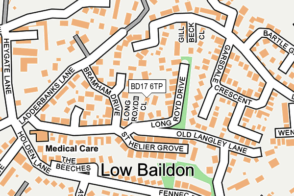 BD17 6TP map - OS OpenMap – Local (Ordnance Survey) BD17 6TP map - OS OpenMap – Local (Ordnance Survey)