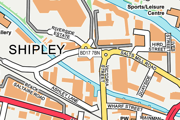 BD17 7BN map - OS OpenMap – Local (Ordnance Survey) BD17 7BN map - OS OpenMap – Local (Ordnance Survey)