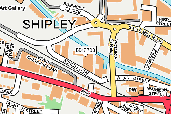 BD17 7DB map - OS OpenMap – Local (Ordnance Survey) BD17 7DB map - OS OpenMap – Local (Ordnance Survey)