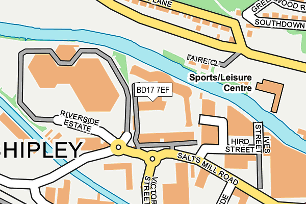 BD17 7EF map - OS OpenMap – Local (Ordnance Survey) BD17 7EF map - OS OpenMap – Local (Ordnance Survey)