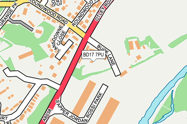 BD17 7PU map - OS OpenMap – Local (Ordnance Survey) BD17 7PU map - OS OpenMap – Local (Ordnance Survey)