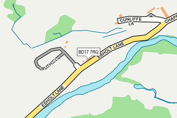 BD17 7RQ map - OS OpenMap – Local (Ordnance Survey) BD17 7RQ map - OS OpenMap – Local (Ordnance Survey)