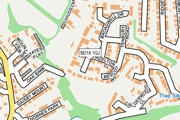 BD18 1QJ map - OS OpenMap – Local (Ordnance Survey) BD18 1QJ map - OS OpenMap – Local (Ordnance Survey)