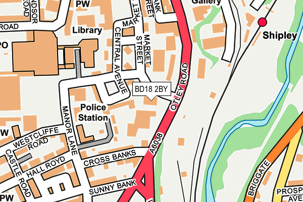 BD18 2BY map - OS OpenMap – Local (Ordnance Survey) BD18 2BY map - OS OpenMap – Local (Ordnance Survey)
