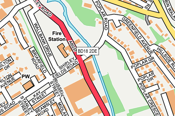BD18 2DE map - OS OpenMap – Local (Ordnance Survey) BD18 2DE map - OS OpenMap – Local (Ordnance Survey)