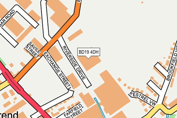 BD19 4DH map - OS OpenMap – Local (Ordnance Survey) BD19 4DH map - OS OpenMap – Local (Ordnance Survey)