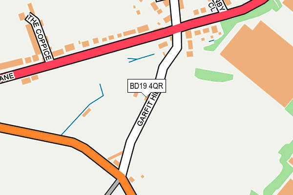 BD19 4QR map - OS OpenMap – Local (Ordnance Survey) BD19 4QR map - OS OpenMap – Local (Ordnance Survey)