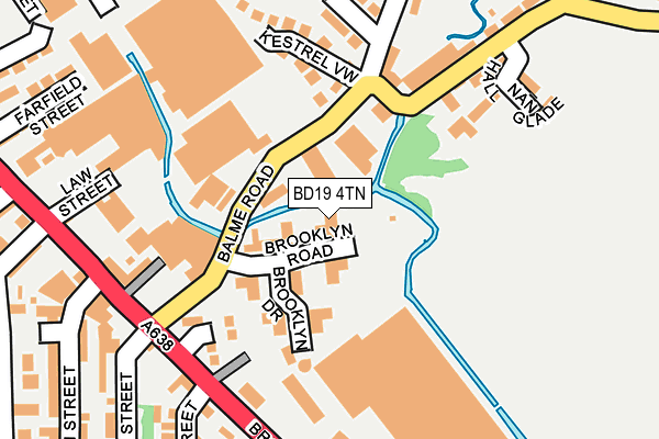 BD19 4TN map - OS OpenMap – Local (Ordnance Survey) BD19 4TN map - OS OpenMap – Local (Ordnance Survey)