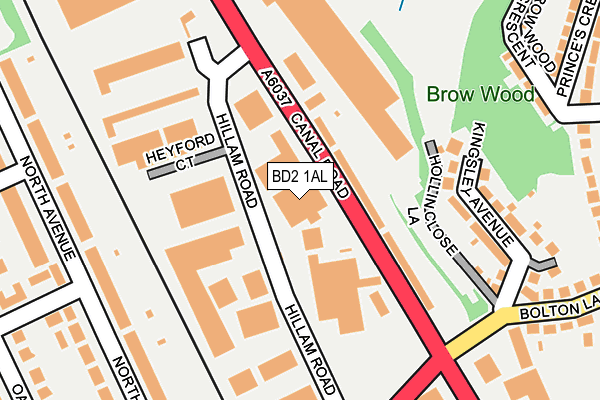 BD2 1AL map - OS OpenMap – Local (Ordnance Survey) BD2 1AL map - OS OpenMap – Local (Ordnance Survey)