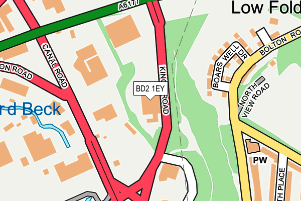 BD2 1EY map - OS OpenMap – Local (Ordnance Survey) BD2 1EY map - OS OpenMap – Local (Ordnance Survey)
